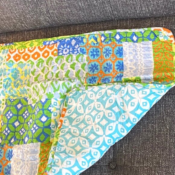 NEW Cynthia Rowley NEW YORK 3 piece Set Bedspread Quilt 2 Shams Patchwork NIP - Picture 11 of 13